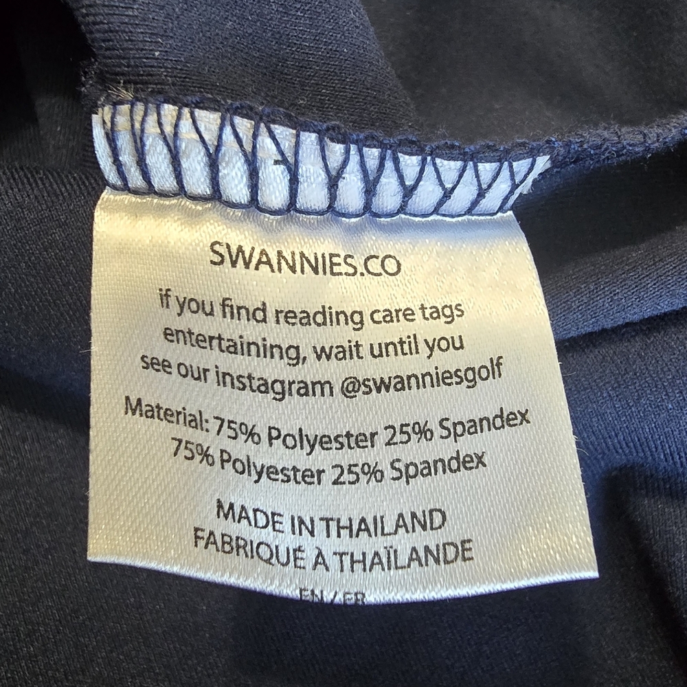 Swannies Eli 1/4 Zip Men's Pullover Maui Blue Medium NWT Golf - Picture 7 of 12
